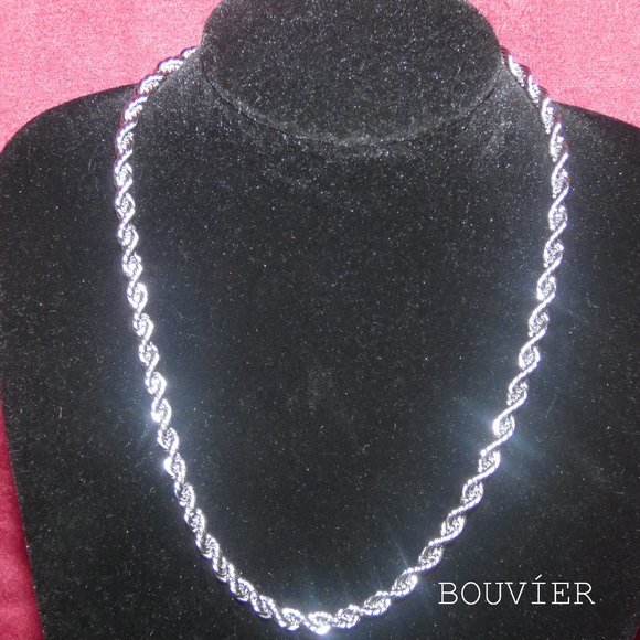 Bouvier Jewelry Other - 18K White Gold 6mm Rope Chain